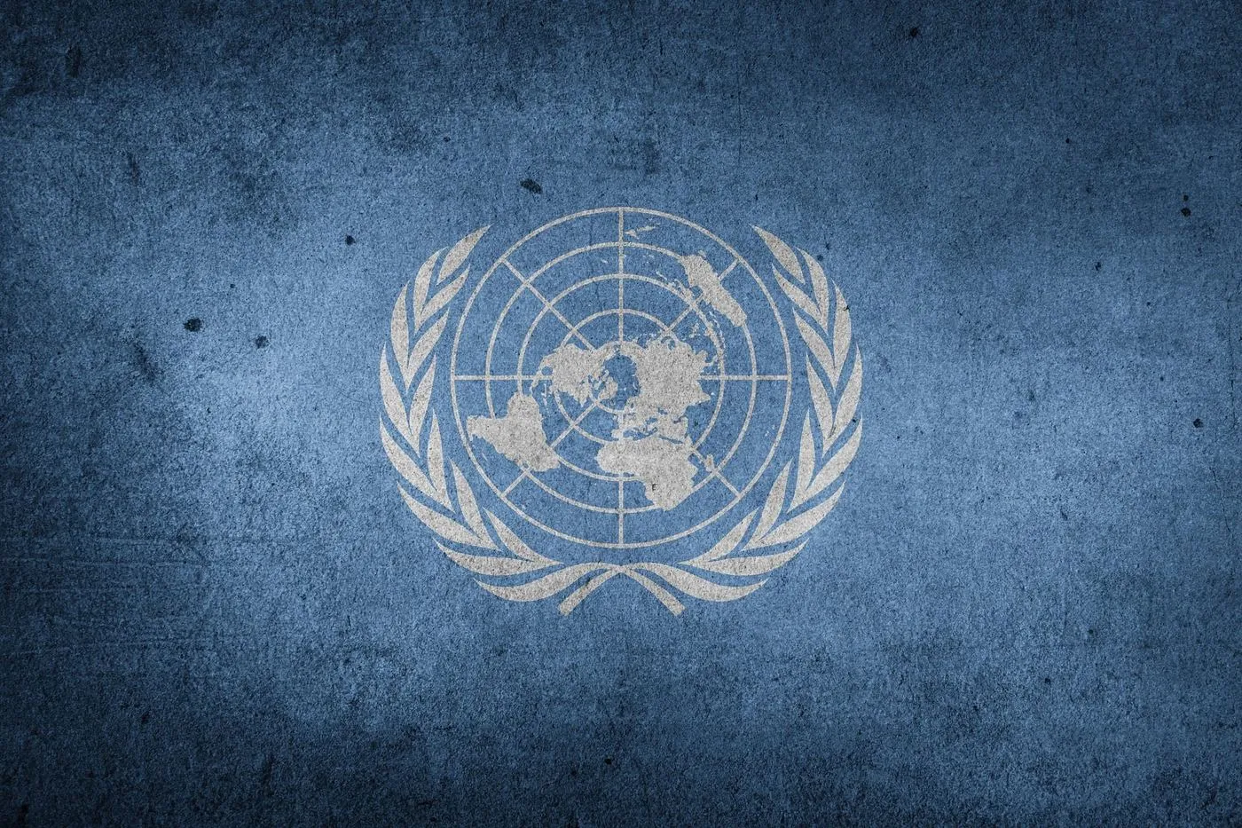The flag of the United Nations