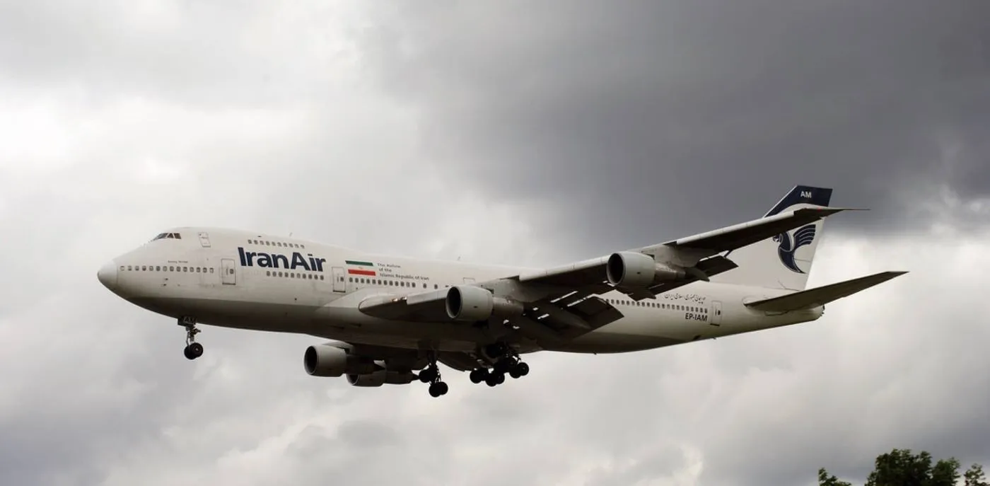 An Iran Air Boeing 747 in flight
