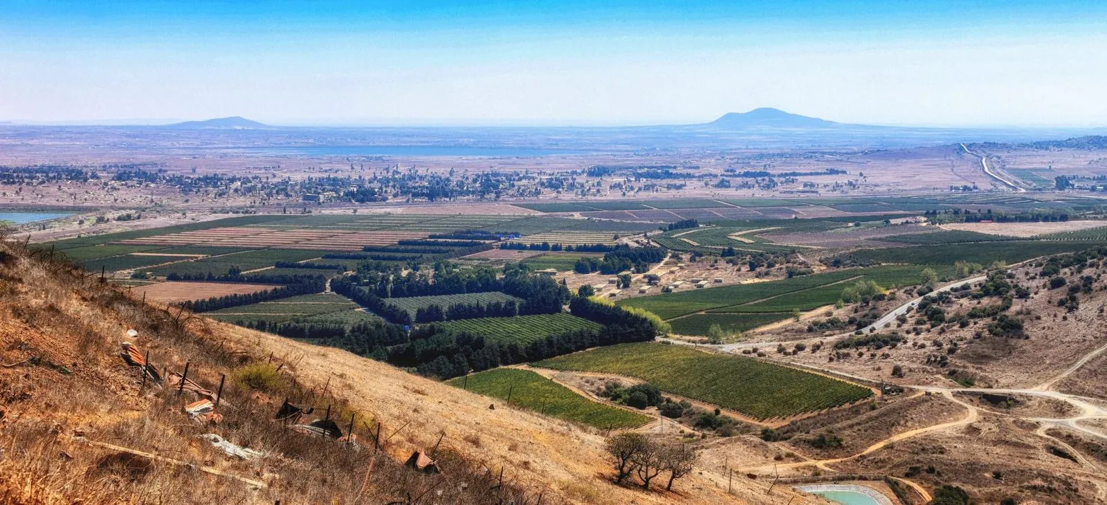 View over the Golan Heights from Mount Bental