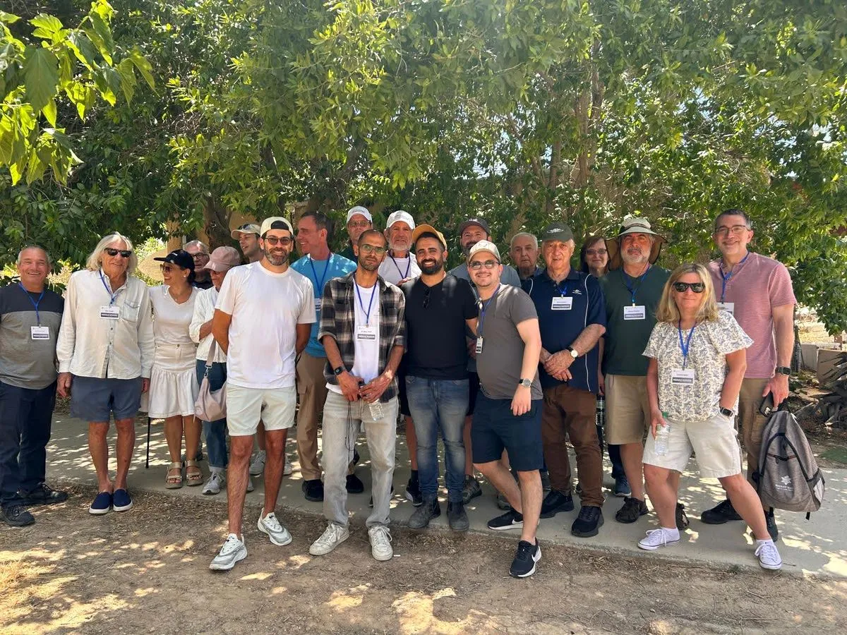 A Shurat HaDin mission group photo outdoors