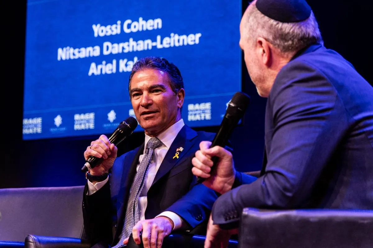 Former Mossad Director Yossi Cohen in conversation with Nitsana Darshan-Leitner and Ariel Kahana