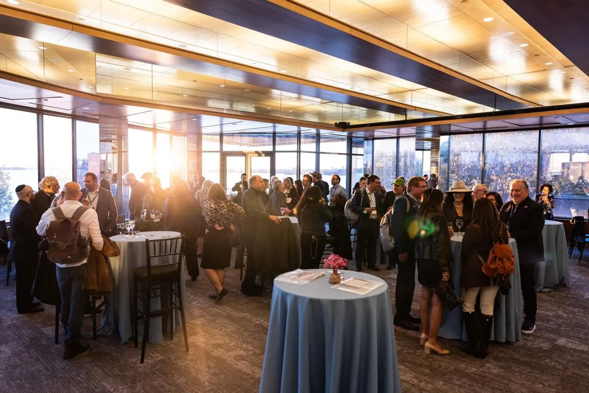 Networking at the Museum of Jewish Heritage